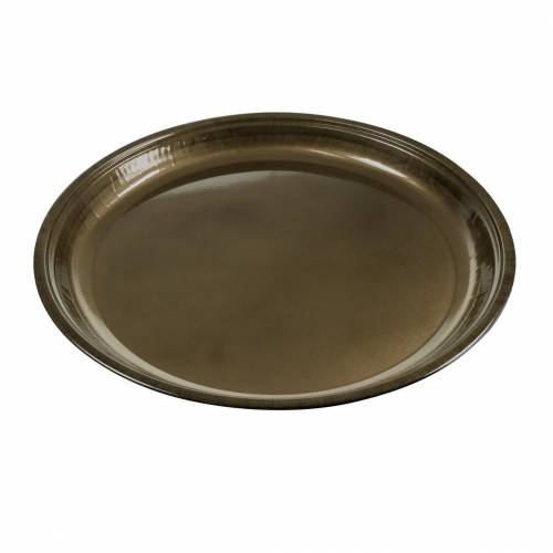 Floristik24 Decoratief bord van metaalbrons met glazuureffect Ø50cm