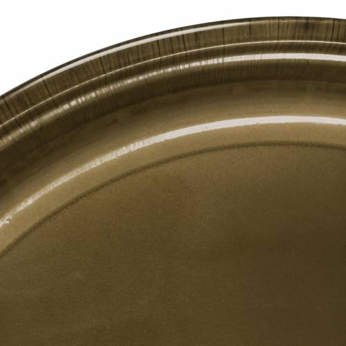 Floristik24 Decoratief bord van metaalbrons met glazuureffect Ø50cm