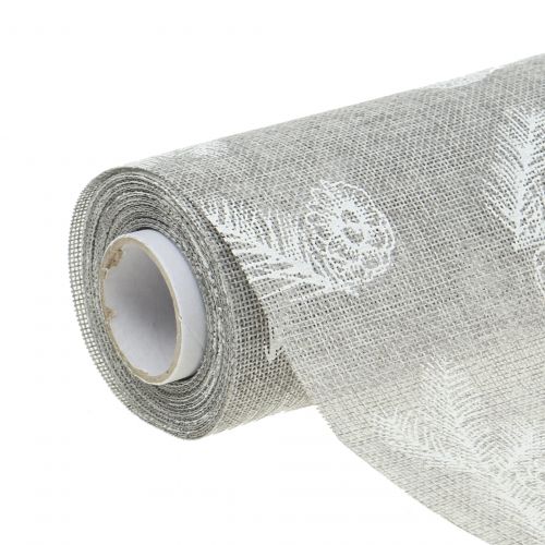 Tafellint met dennenmotief grijs 20cm 5m