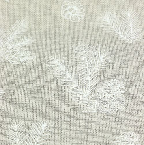 Tafellint met dennenmotief grijs 20cm 5m