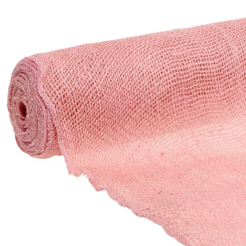 Tafellint jute roze 50cm x 910cm