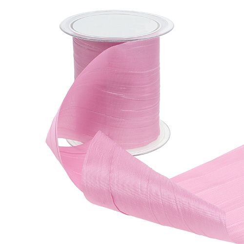 Floristik24 Tafellint crash roze 100mm 15m