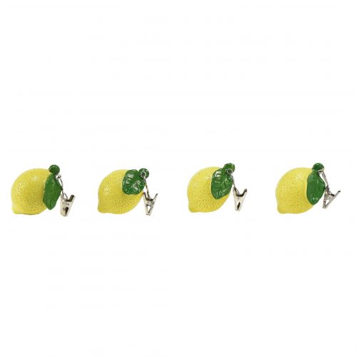 Tafelkleedgewicht tafelkleedclips citroenen 5cm 4st