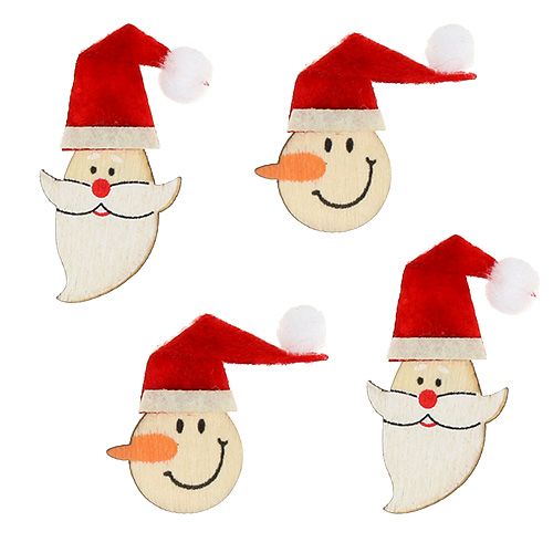 Artikel Tafeldecoratie Kerstman, sneeuwpop 4-5cm 12 st