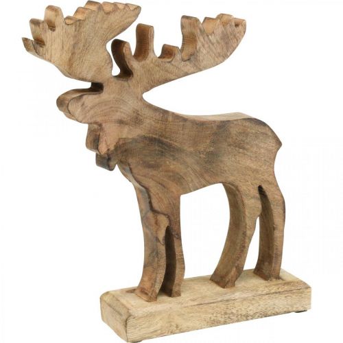 Floristik24 Tafeldecoratie Kerstdeco eland houten standaard deco hert H27.5cm