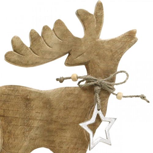 Floristik24 Tafeldecoratie Kerstdecoratie hert houten standee decoratie rendier H33cm