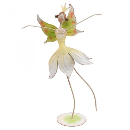 Tafeldecoratie lentebloem elfje metalen decoratie 25x10x37,5cm