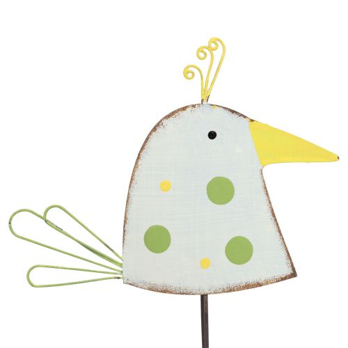 Floristik24 Tafeldecoratie veer, decoratief vogelfiguur, metalen vogel 17cm 2 st