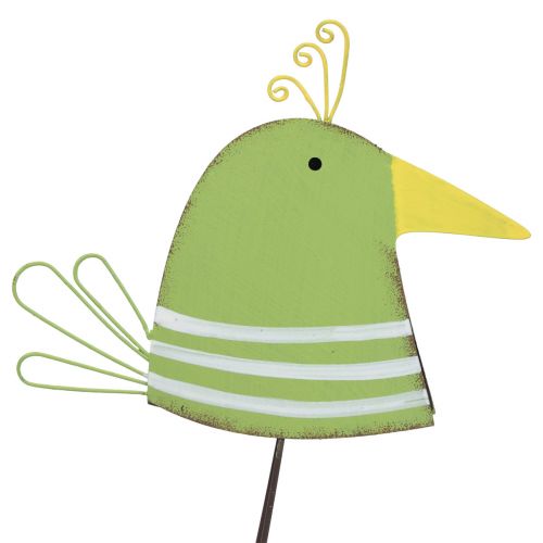 Floristik24 Tafeldecoratie veer, decoratief vogelfiguur, metalen vogel 17cm 2 st