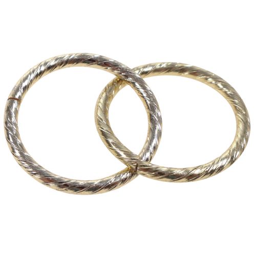 Floristik24 Tafeldecoratie bruiloft trouwringen sierringen goud Ø2cm 50 stuks