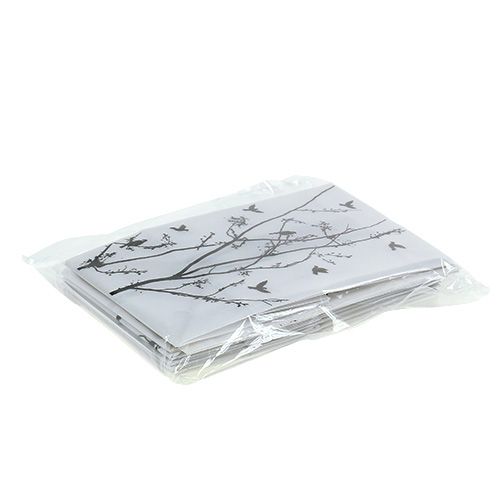 Floristik24 Tafeldecoratie plastic zak met motief 10x8x15cm 8st