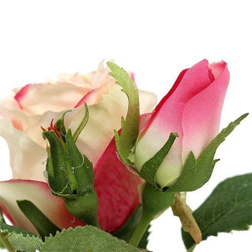 Floristik24 Tafeldecoratie roos in pot creme 14cm