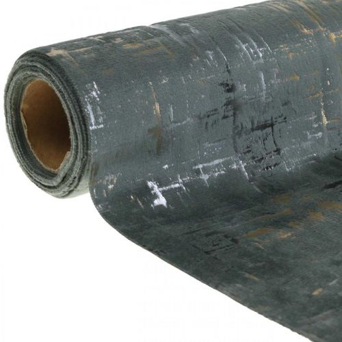 Tafelloper grijs tafelloper tafeldecoratie polyester L250cm B20cm