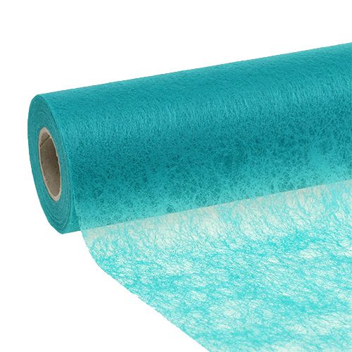 Floristik24 Tafelloper turquoise 23cm 25m