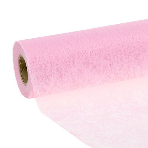 Tafelloper fleece roze 23cm 25m