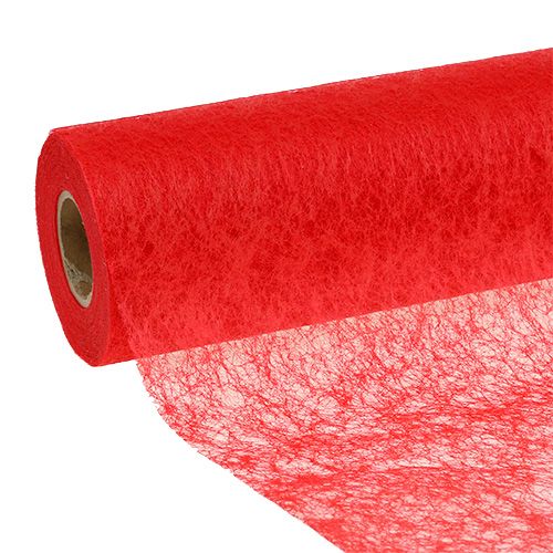 Floristik24 Tafelloper fleece rood 23cm 25m