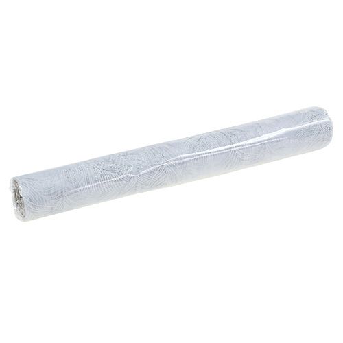Artikel Tafelloper met verenpatroon 30 x 500 cm