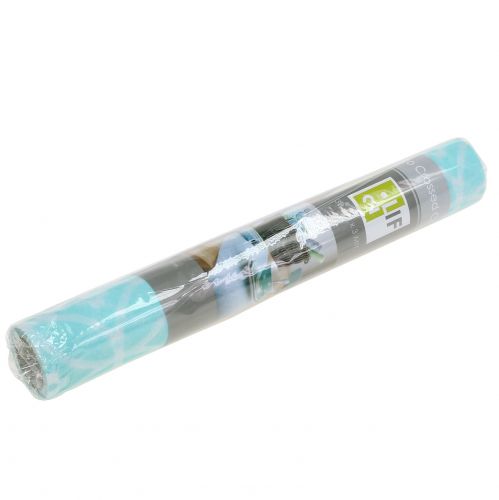 Floristik24 Tafelloper met patroon lichtblauw 30cm x 300cm