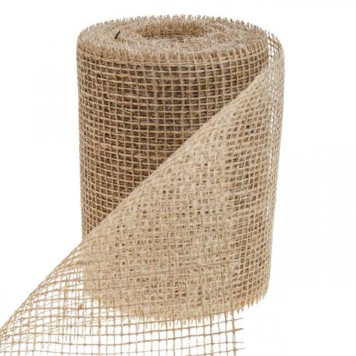 Floristik24 Tafelloper jute juteband tafelband naturel B15cm L10m