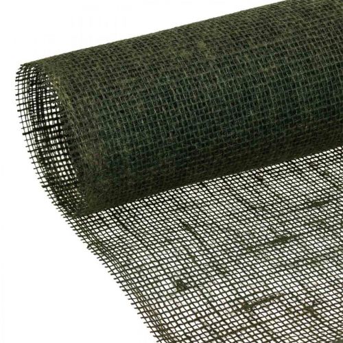 Artikel Tafelloper jute juteband tafelband olijfgroen B30cm L5m