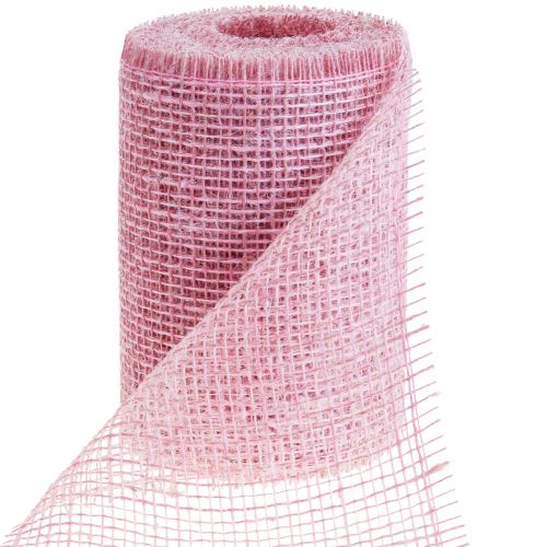 Floristik24 Tafelloper jute tafellint jute lint licht roze 15cm 10m