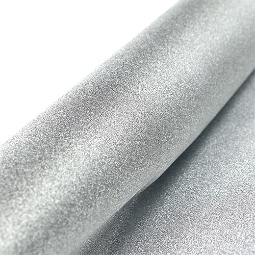 Floristik24 Tafelloper zilver 50cm 3m