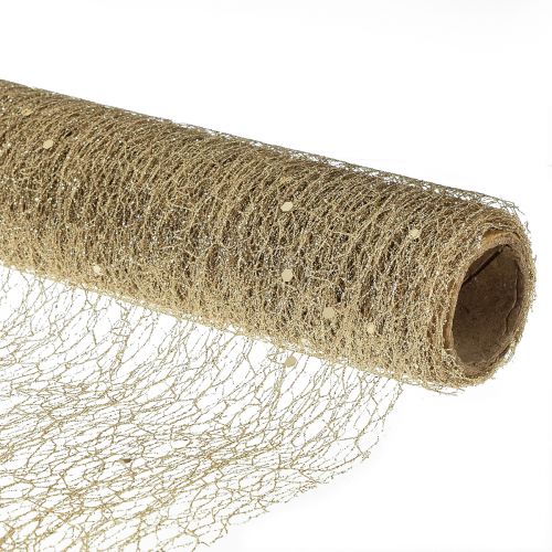 Floristik24 Tafelloper tafelloper Champagne Glitter B35cm L200cm