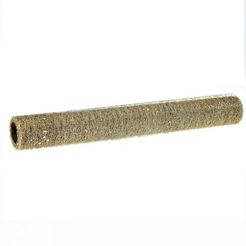 Floristik24 Tafelloper tafelloper Champagne Glitter B35cm L200cm