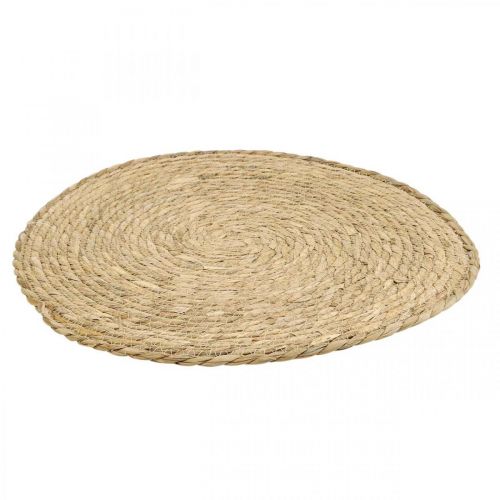 Floristik24 Tafelmat rond Ø40cm zeegras naturel placemat tafeldecoratie