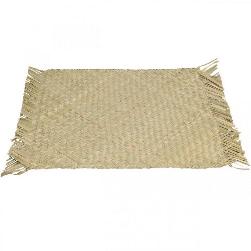 Artikel Placemat zeegras rechthoekig tafeldecoratie waterhyacint natuur 33×48cm
