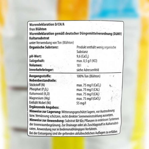Artikel Frux kleikorrels Hydroton geëxpandeerde klei plantenkorrels 18l