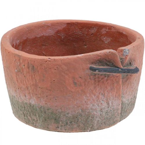 Floristik24 Betonnen bloempot cachepot terracotta pot Ø18,5cm H10,5cm