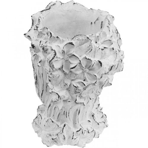 Floristik24 Plantenbak Betonnen Plantenbak Shabby Chic Dameshoofd Wit H34cm