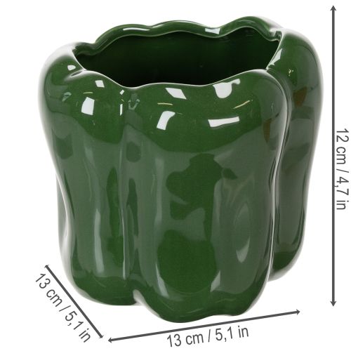 Artikel Paprika keramische plantenpot voor een moderne keukeninrichting, geschikt voor elke interieurstijl, 13 cm, 2 stuks