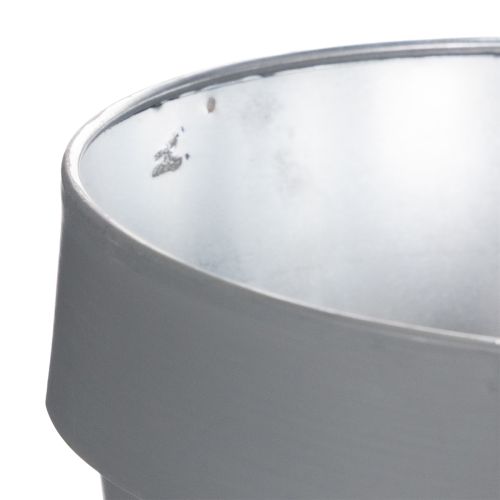 Artikel Bloempot met verfijnd bloemenmotief, praktisch voor op balkon of terras, 15 cm, 3 stuks