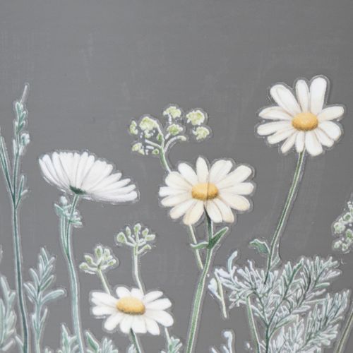 Artikel Bloempot met bloemenpatroon voor moderne huis- en zomerse balkondecoratie, 13 cm, 4 stuks