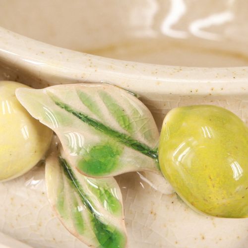 Artikel Keramische kom met citroenen – Mediterrane decoratieve kom voor tafel & keuken Ø21,5cm H8,5cm