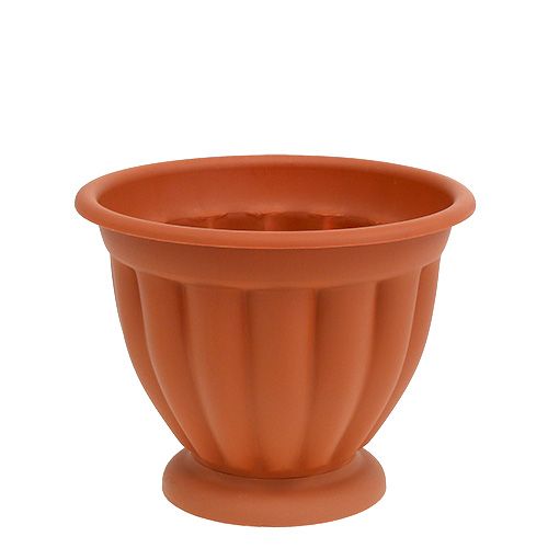 Floristik24 Pot met voetplanter kunststof Ø15cm H13cm