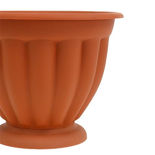 Artikel Pot met voetplanter kunststof Ø15cm H13cm