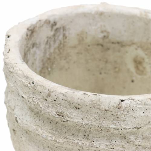 Floristik24 Bloempot antiek wit Ø12,5cm H11cm 2st