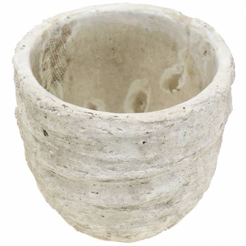 Floristik24 Bloempot antiek wit Ø12,5cm H11cm 2st