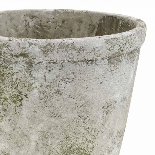 Artikel Bloempot antiek look plantenbak met patina beton Ø17.5cm H14cm