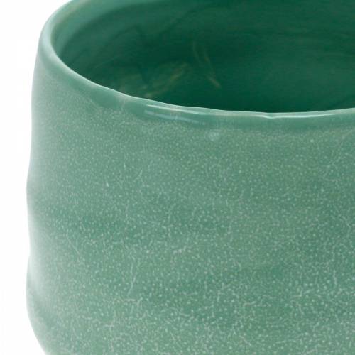 Floristik24 Keramische pot, plantenschaal, gegolfde keramische pot Ø16cm 2st