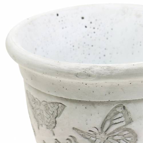 Floristik24 Bloempot plantenbak beker met vlinders Ø12.5cm H13cm 2st