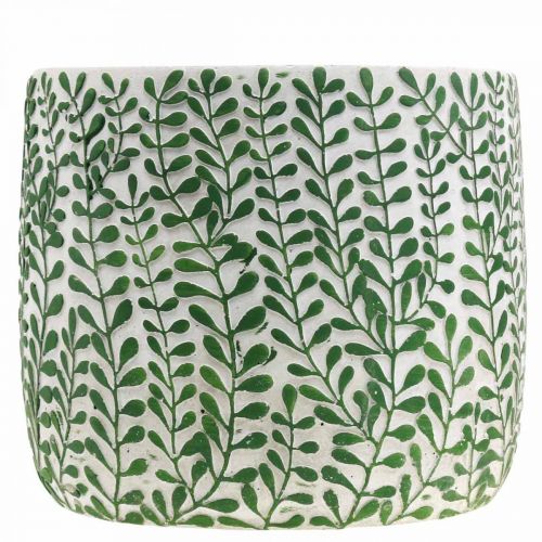 Floristik24 Plantenbak met ranken, keramiek plantenbak, plantenbak, betonlook Ø20.5cm H17.5cm
