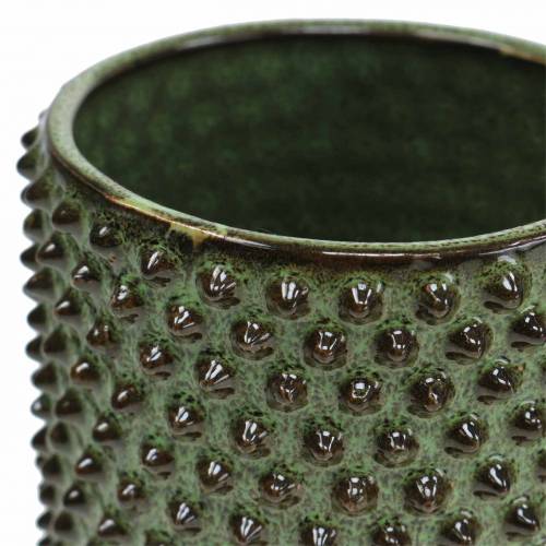 Floristik24 Plantenbak groen, bruin Ø7,5cm H8cm 4st