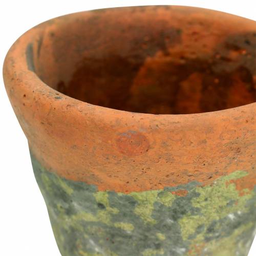 Floristik24 Bloempot plantenbak vintage naturel klei Ø14.5cm H12cm 2st
