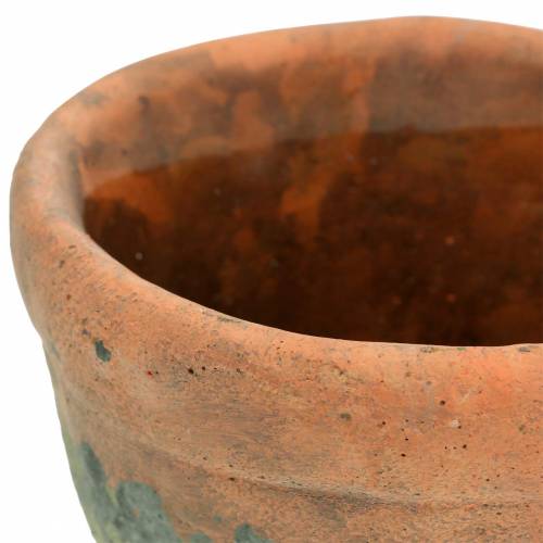 Floristik24 Plantenpot cachepot vintage naturel klei Ø8.5cm H7cm 4st
