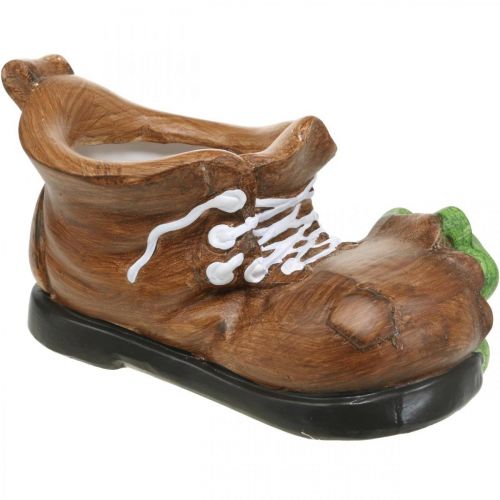 Artikel Decoratieve plantenbak, schoen met kikker, keramiek 30×18cm H15cm