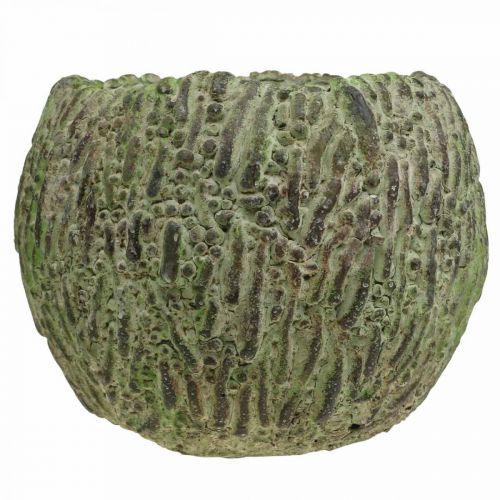 Artikel Plantenbak beton antiek look groen, bruin plantenbak Ø13cm